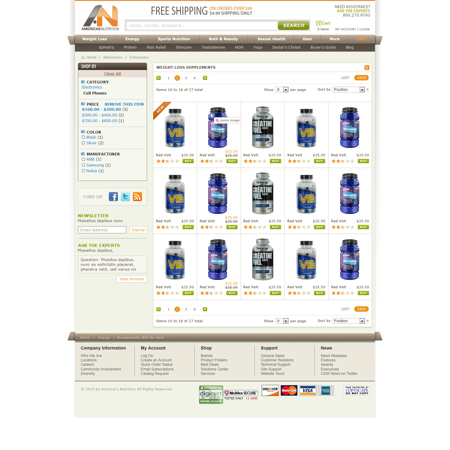 Americas Nutrition - undefined